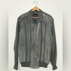 Vintage Towncraft Suede and Knit Jacket